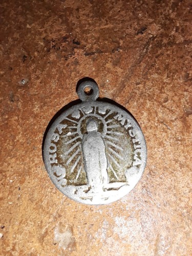 Pilgermedaille anhänger rosa - pilgermedaille,